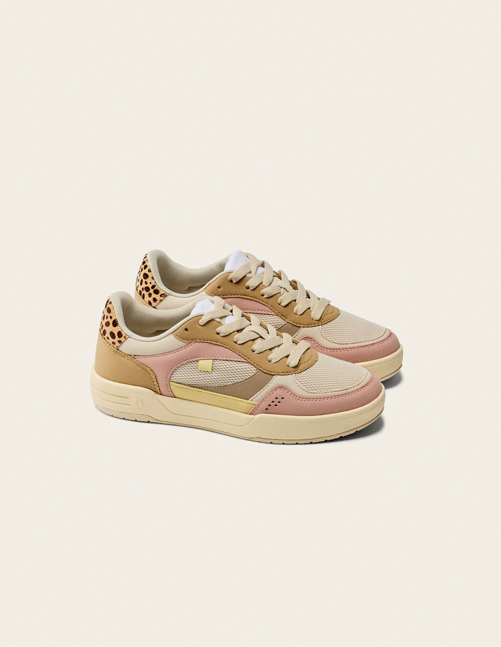 Baskets basses Axelle - Rose clair écru - Image 3
