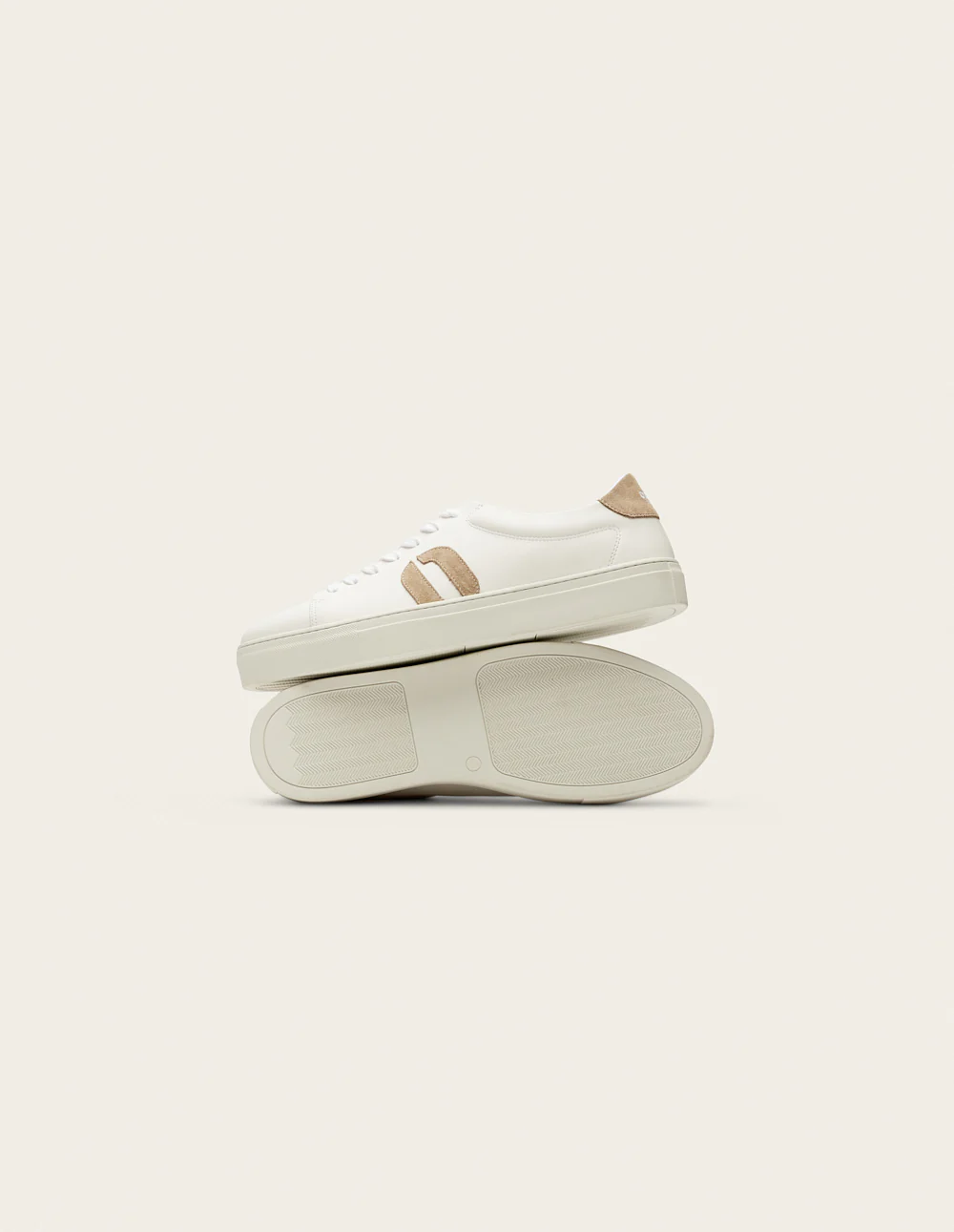 Baskets basses Gabin - Blanc gris - Image 3