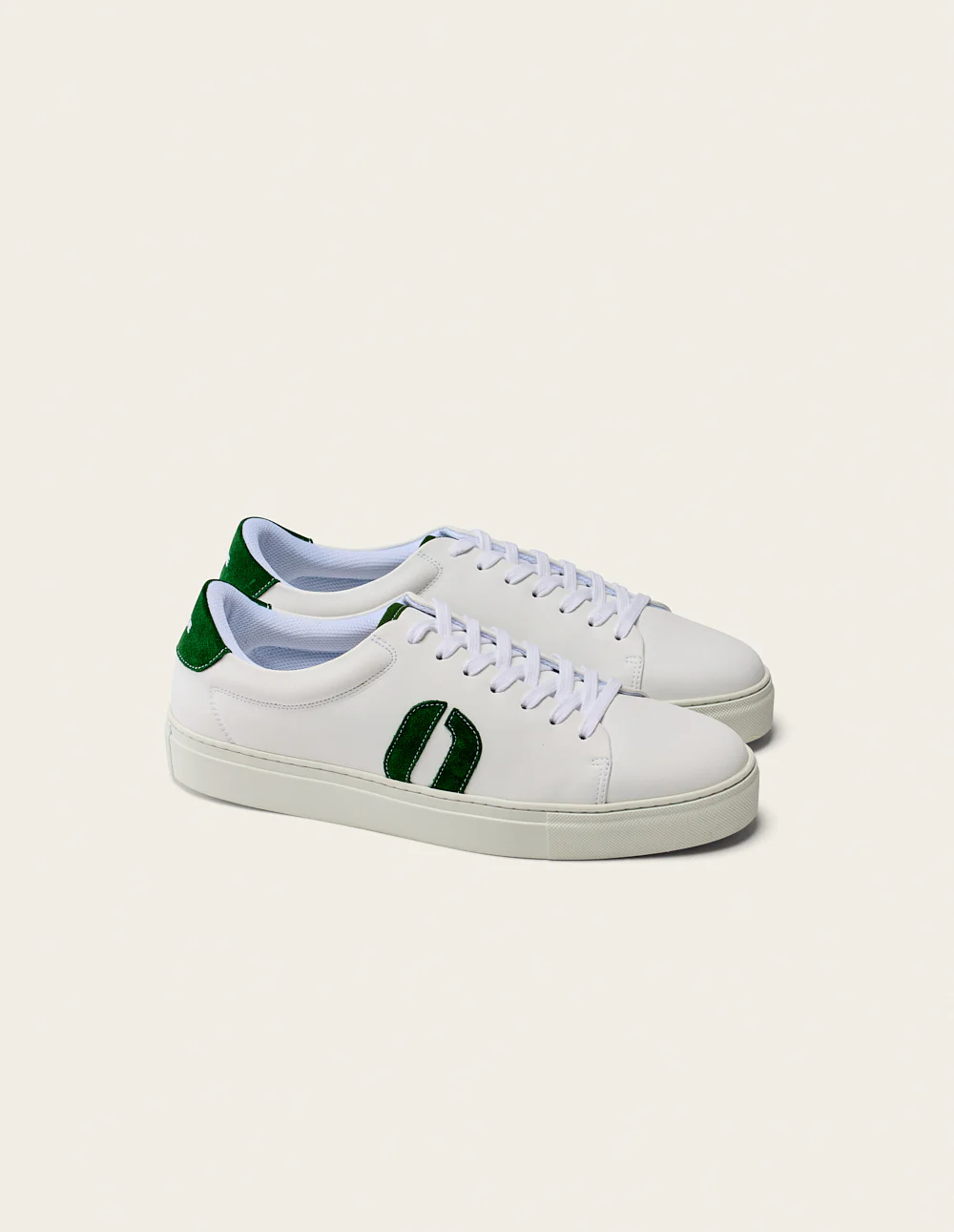 Baskets basses Gabin - Blanc vert - Image 3