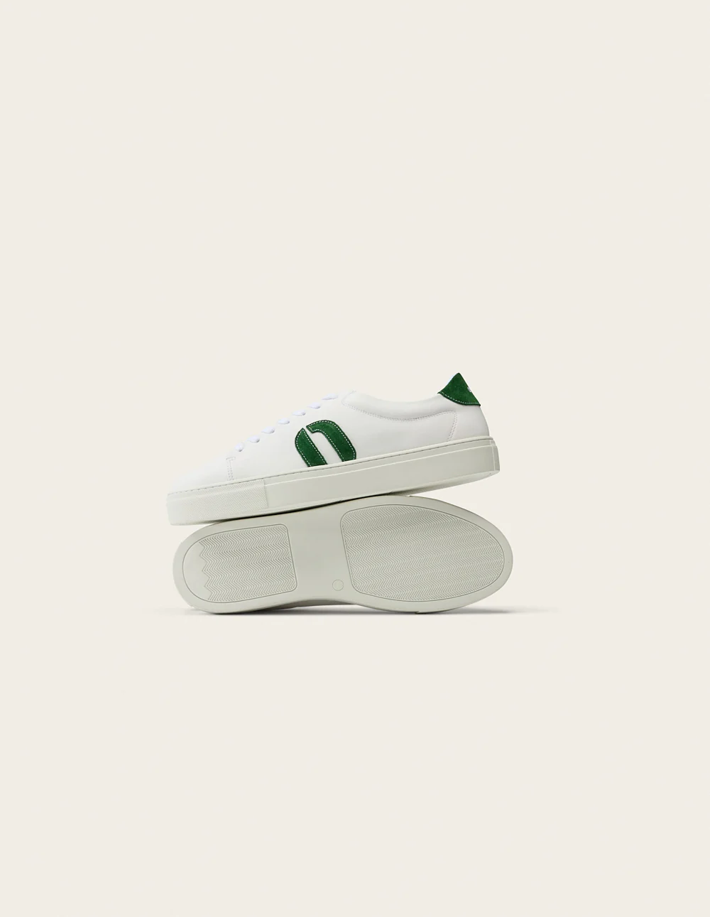 Baskets basses Gabin - Blanc vert - Image 4