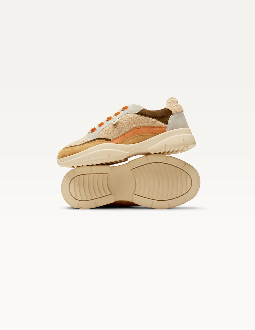 Baskets basses Laura - Beige crème kaki - Image 4