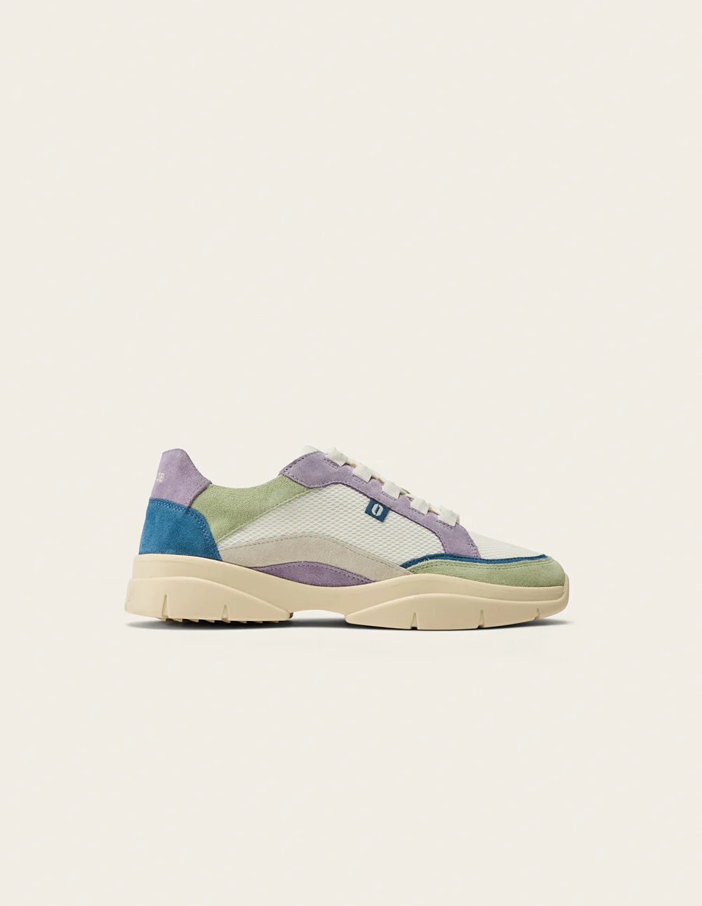 Baskets basses Laura - Vert beige lilas - Image 2