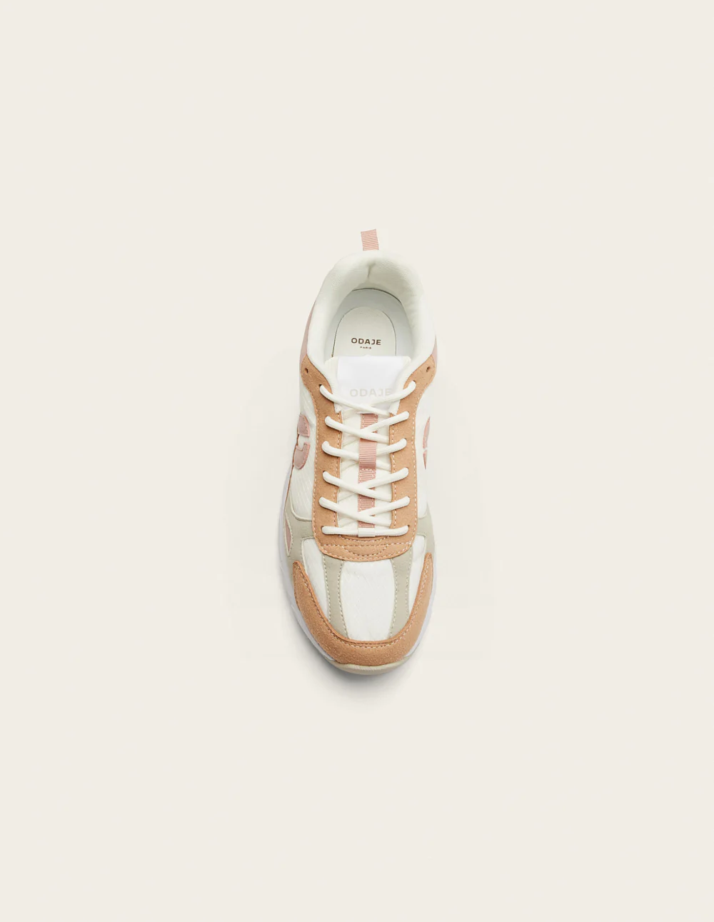 Baskets basses Maé - Nude gris clair blanc - Image 3