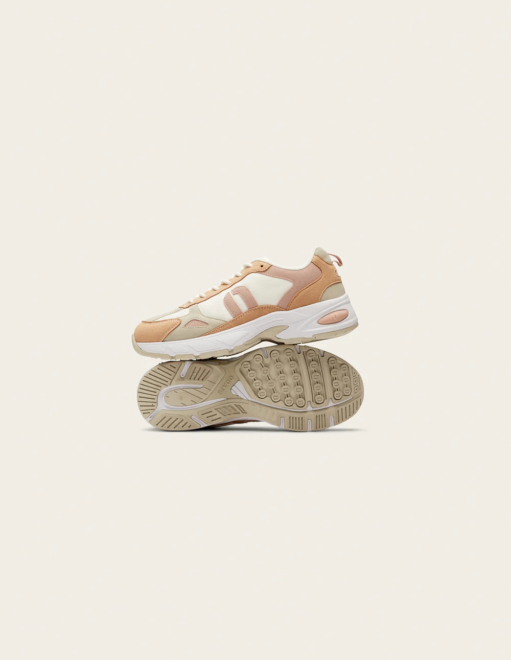 Baskets basses Maé - Nude gris clair blanc - Image 6