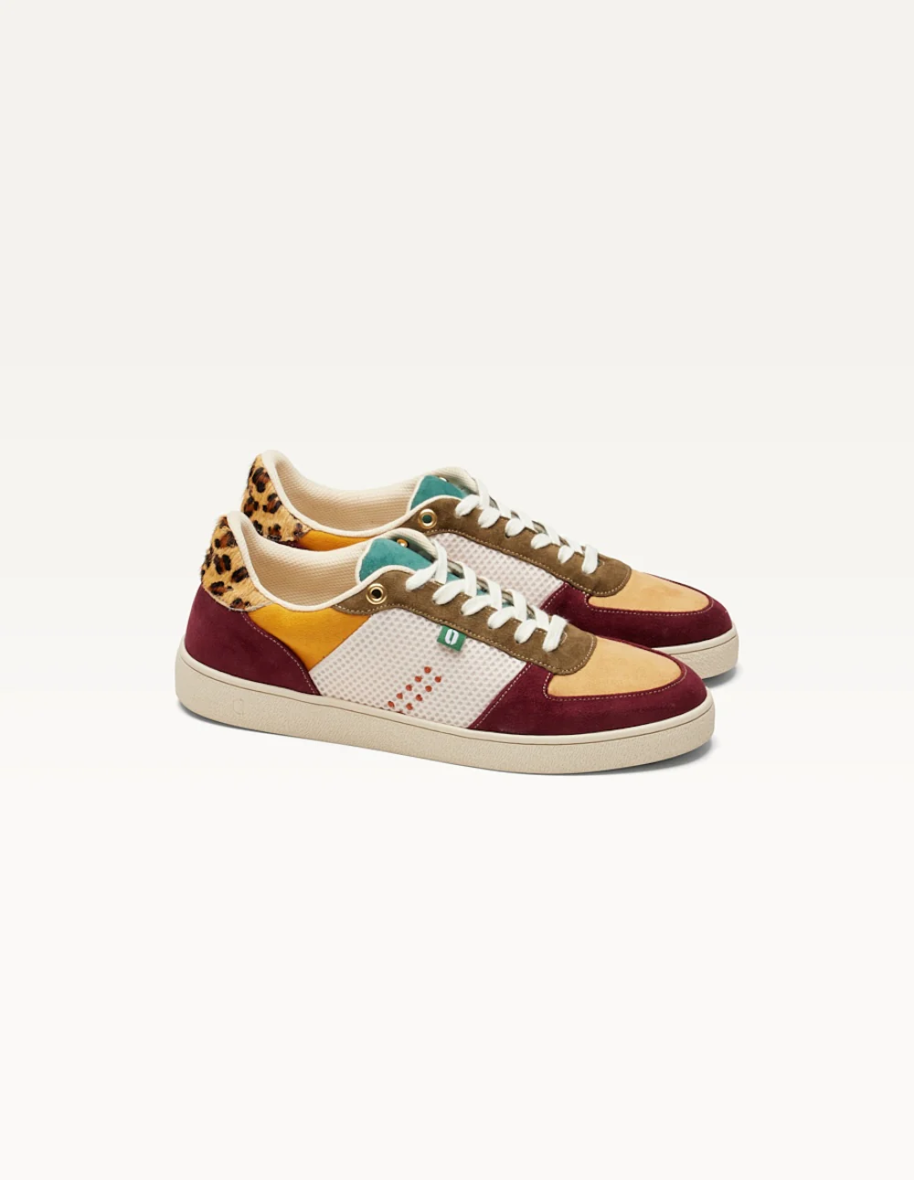 Baskets basses Marie - Bordeaux beige kaki - Image 2