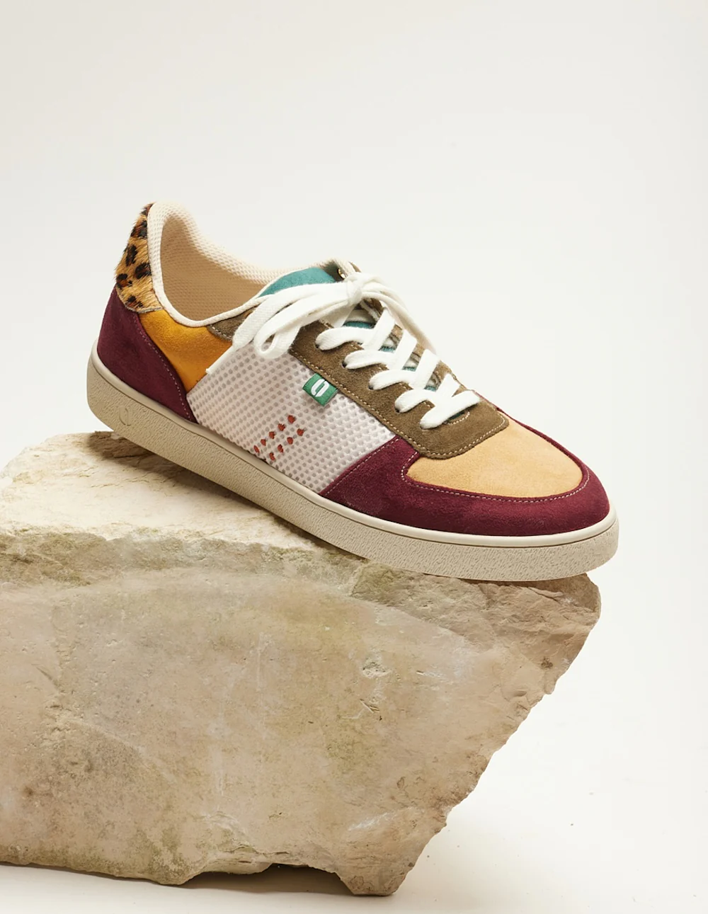 Baskets basses Marie - Bordeaux beige kaki - Image 3
