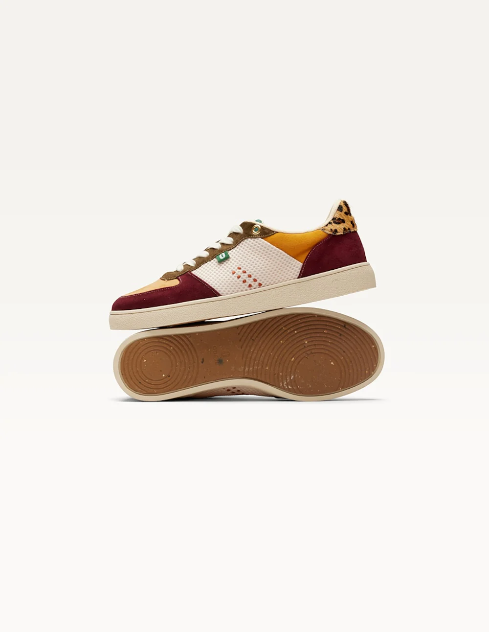 Baskets basses Marie - Bordeaux beige kaki - Image 4