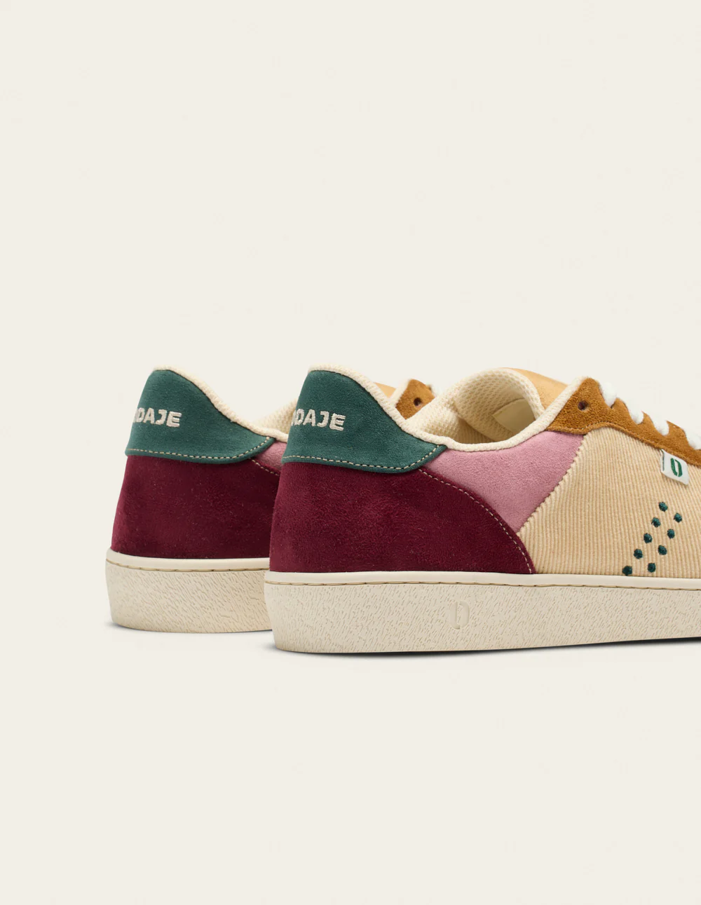 Baskets basses Marie - Bordeaux beige moutarde - Image 4