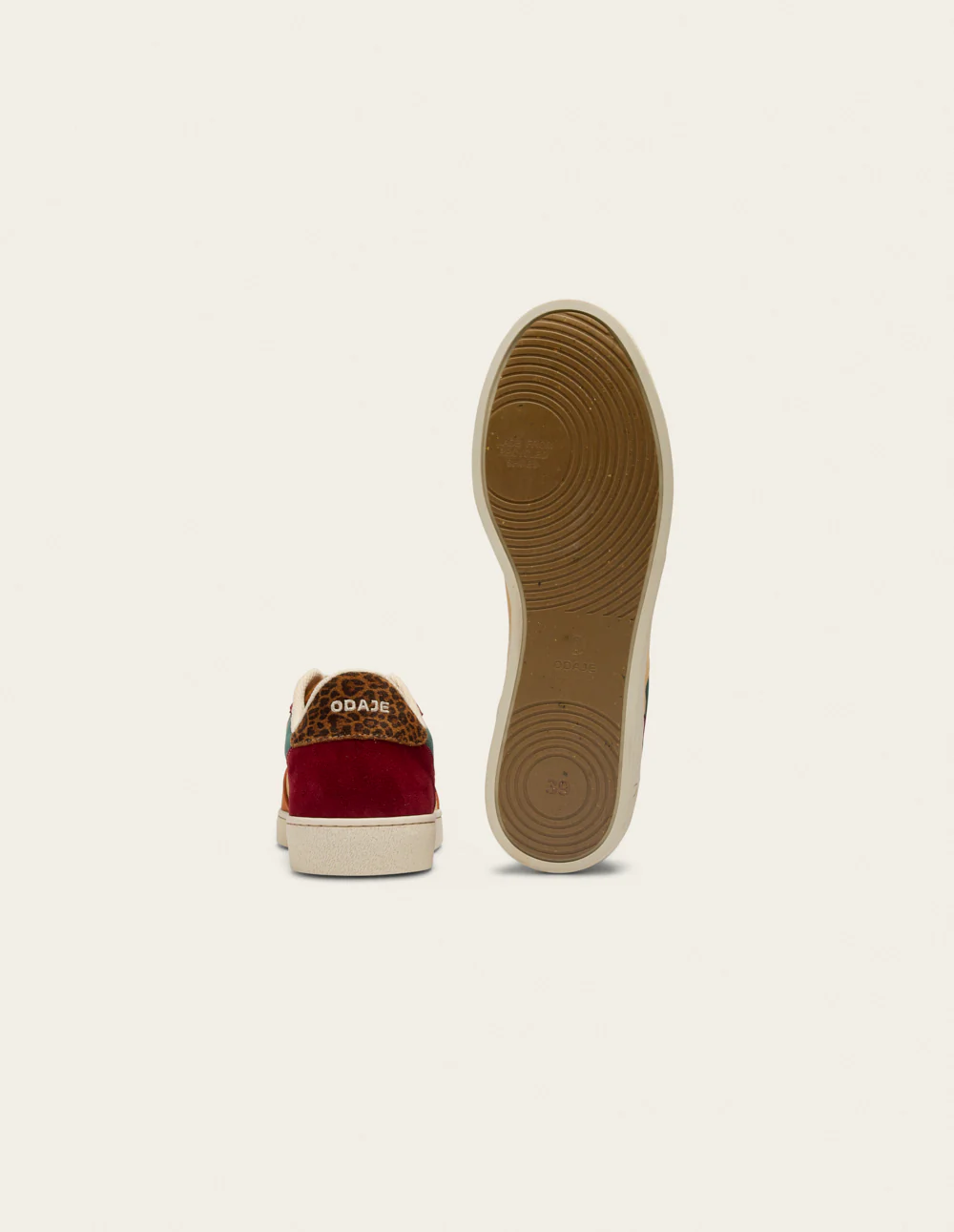 Baskets basses Marie - Brique beige bordeaux - Image 8