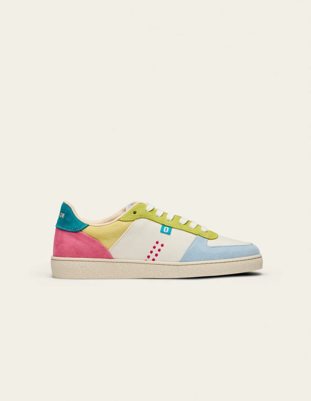 Baskets basses Marie - Ciel citron pistache