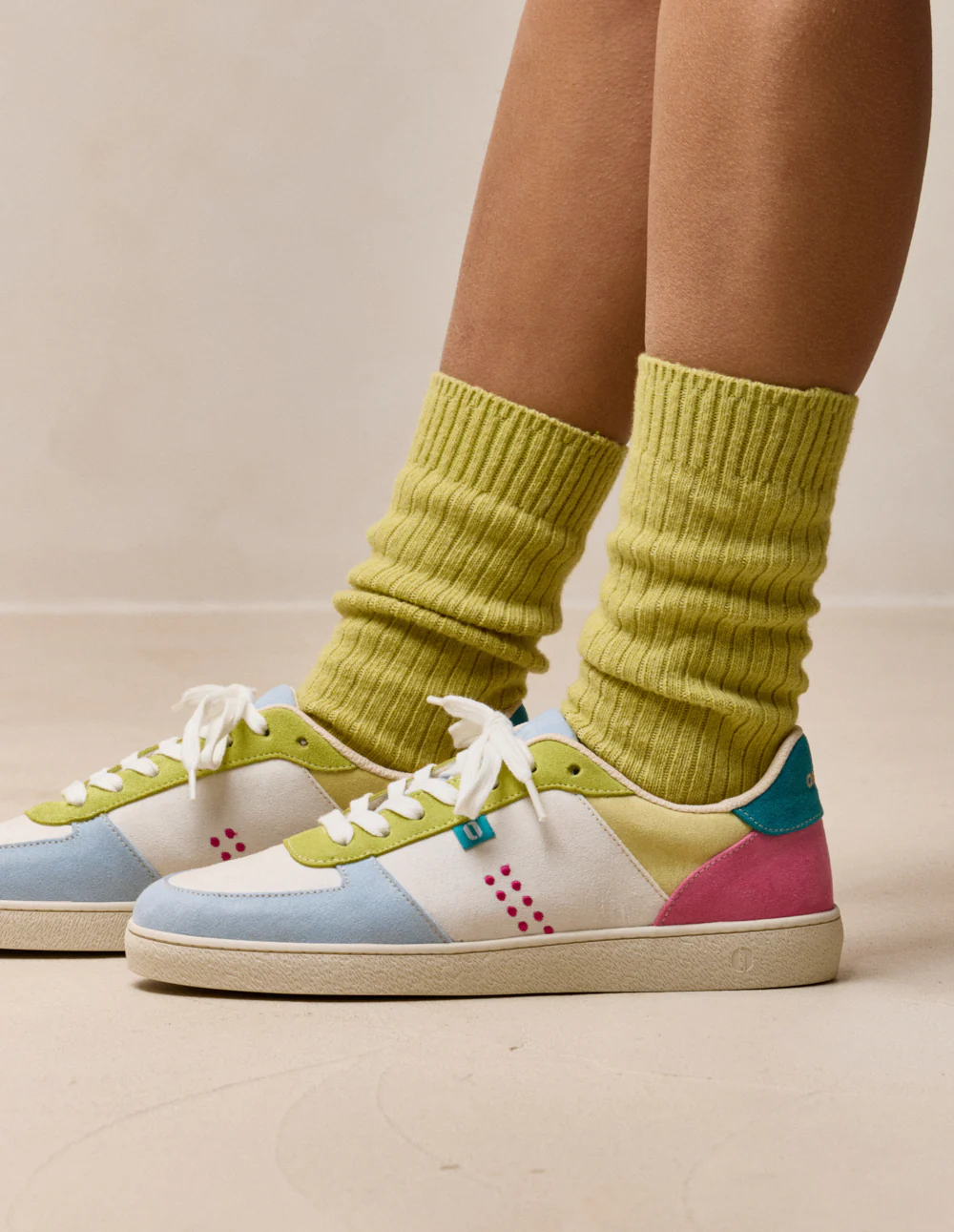 Baskets basses Marie - Ciel citron pistache - Image 3