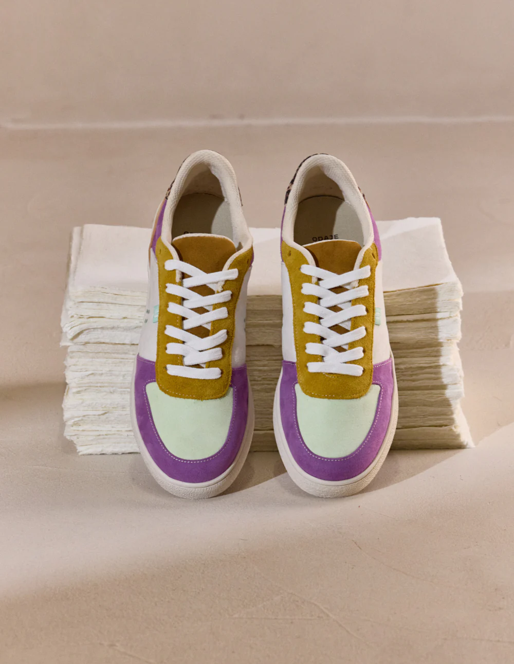 Baskets basses Marie - Lilas pistache citron - Image 3