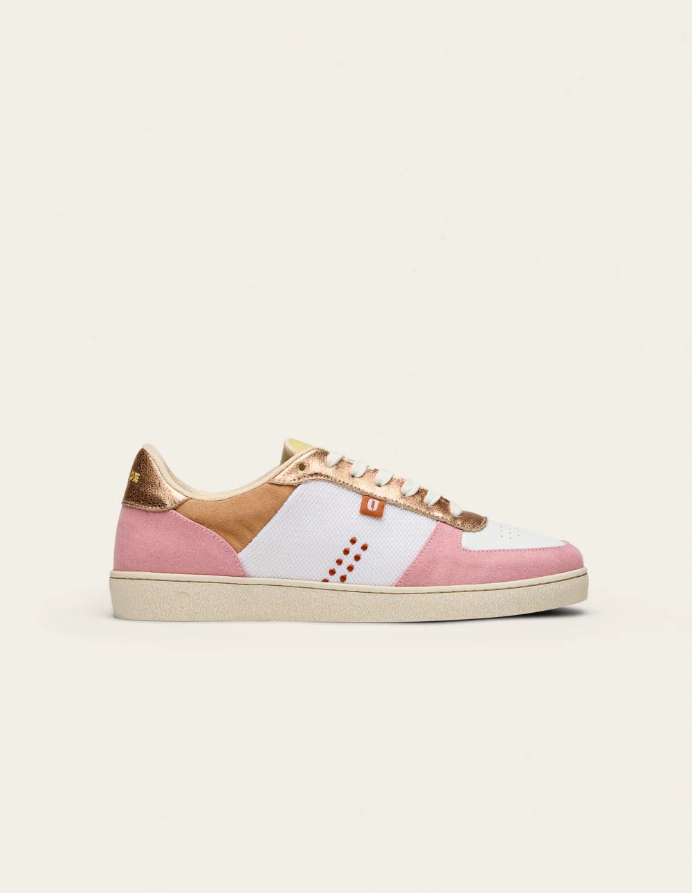 Baskets basses Marie - Rose blanc - Image 2