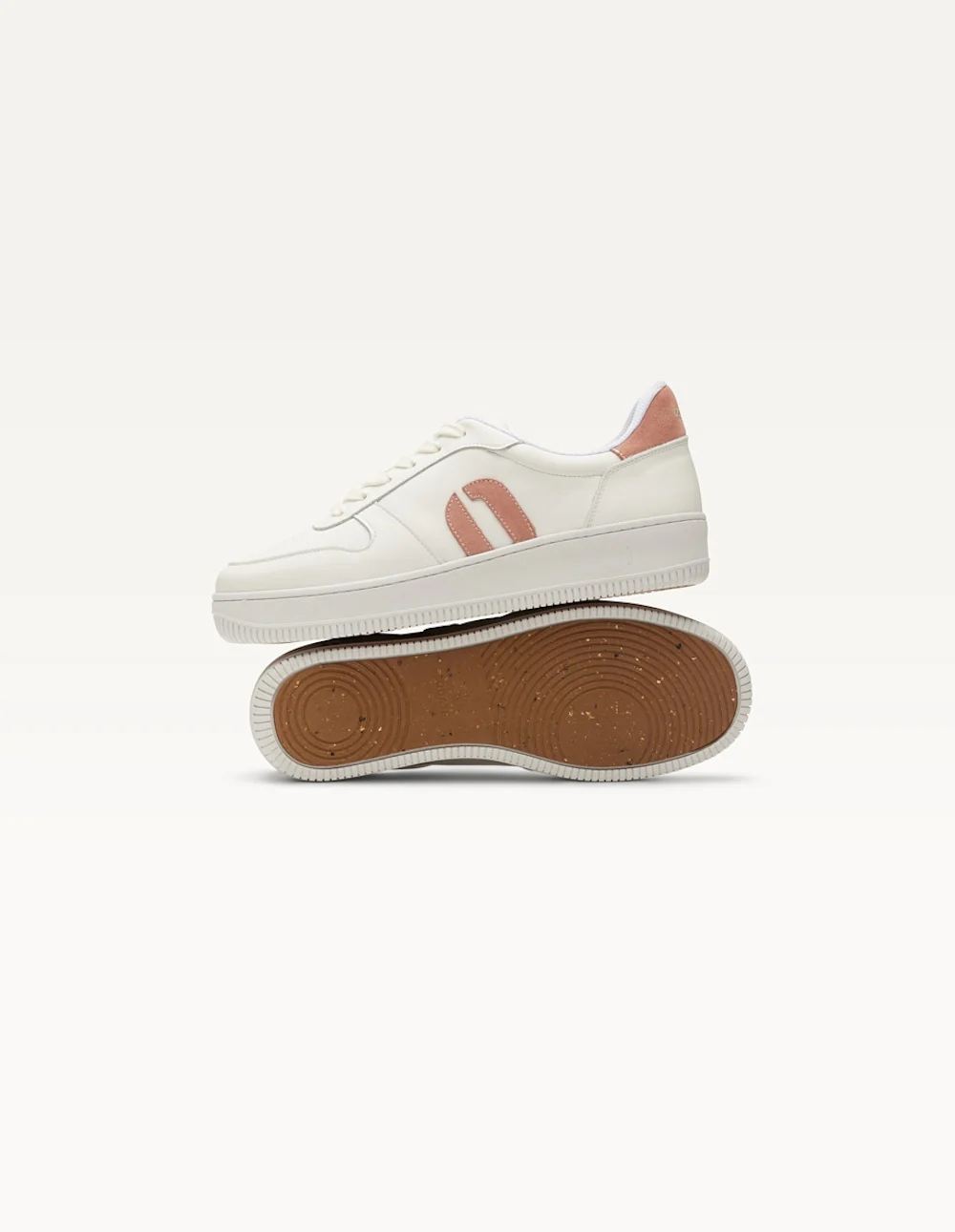 Baskets basses Marilou - Blanc rose clair - Image 3