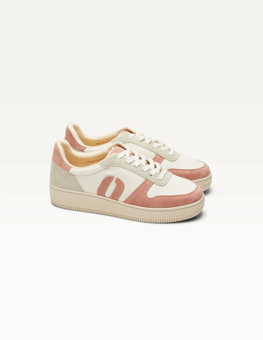 Baskets basses Marilou - Rose clair blanc gris clair - Image 2