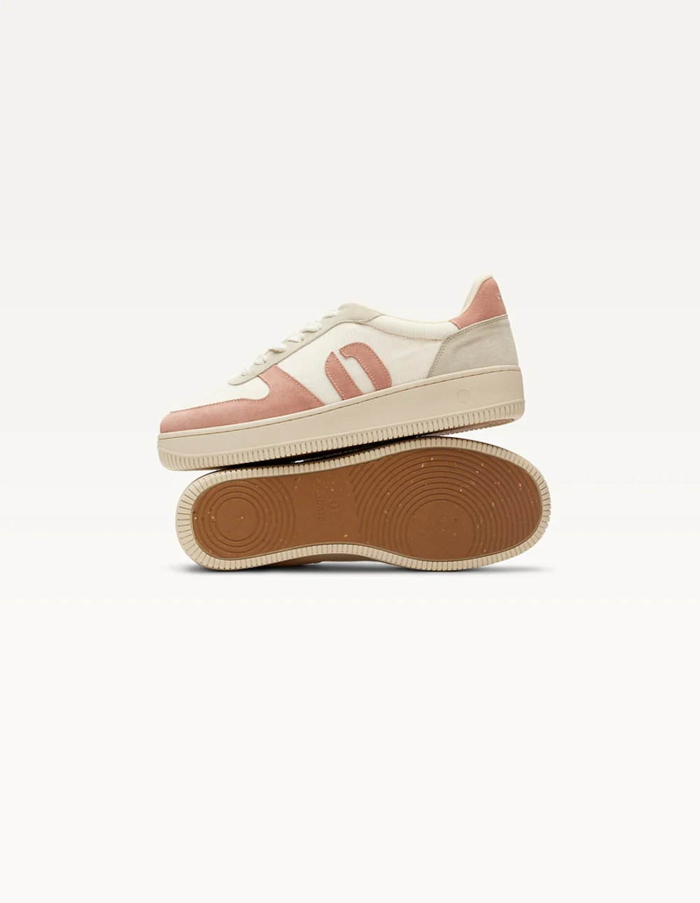 Baskets basses Marilou - Rose clair blanc gris clair - Image 4