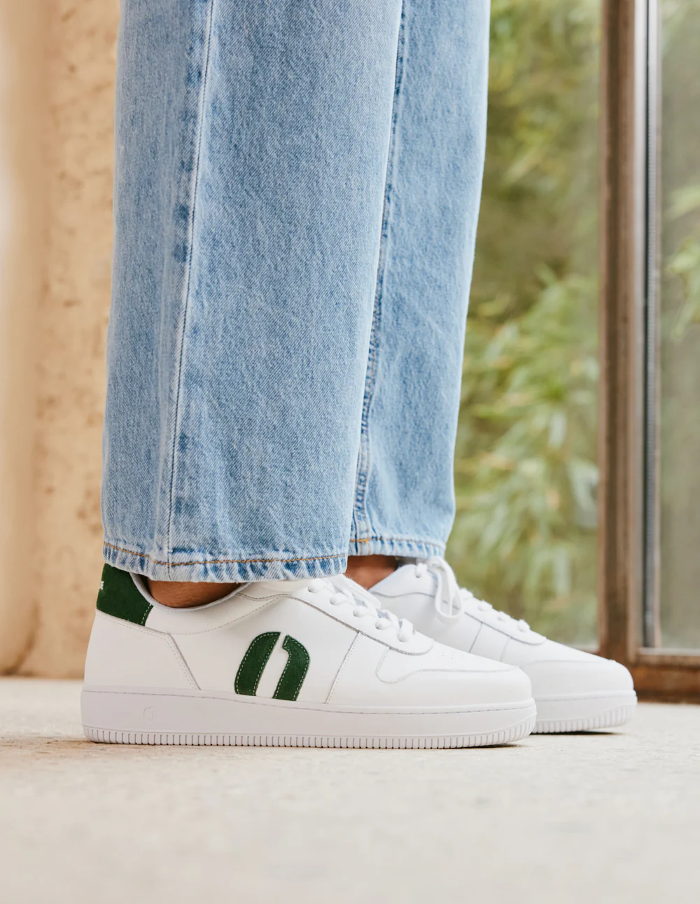 Baskets basses Matthieu - Blanc vert - Image 2