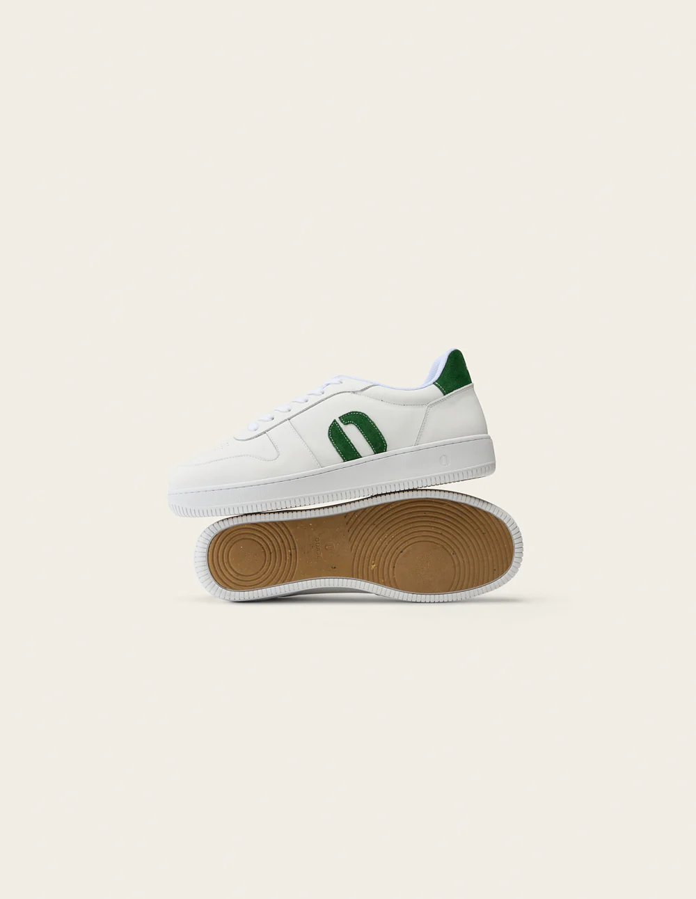 Baskets basses Matthieu - Blanc vert - Image 4