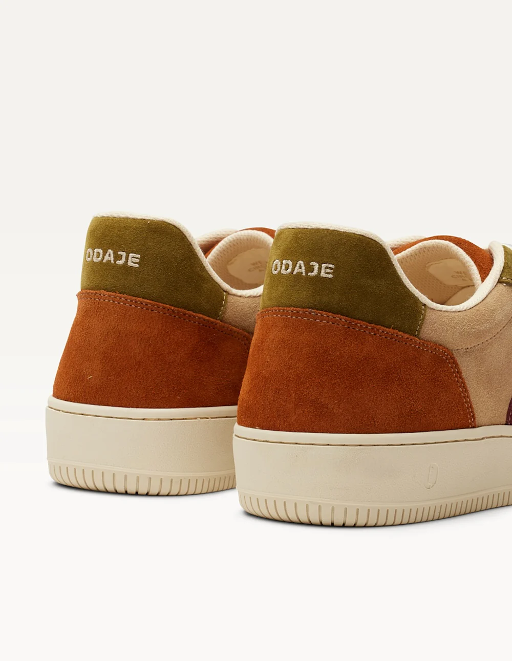 Baskets basses Matthieu - Chocolat beige kaki clair - Image 5