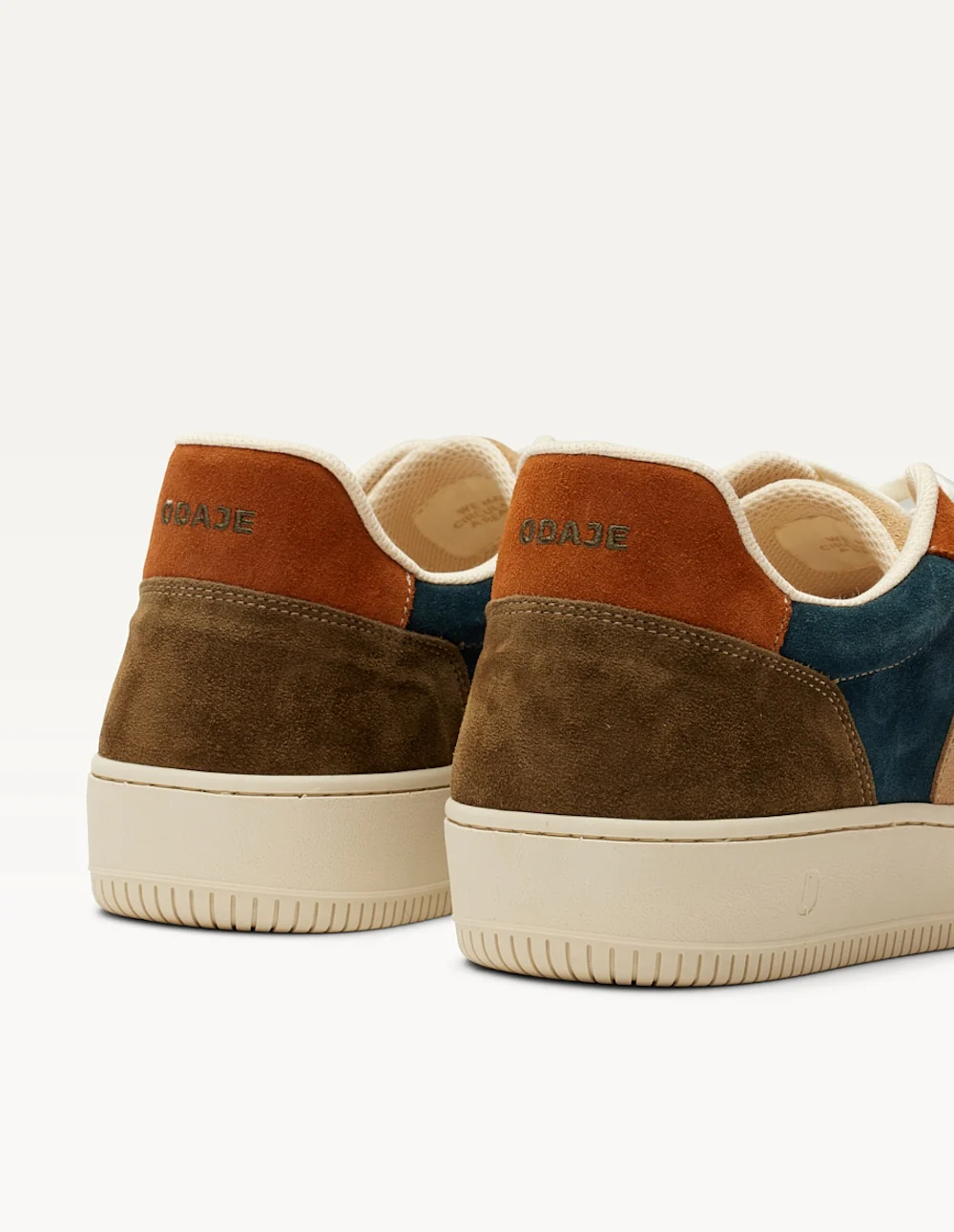 Baskets basses Matthieu - Kaki beige cognac - Image 4