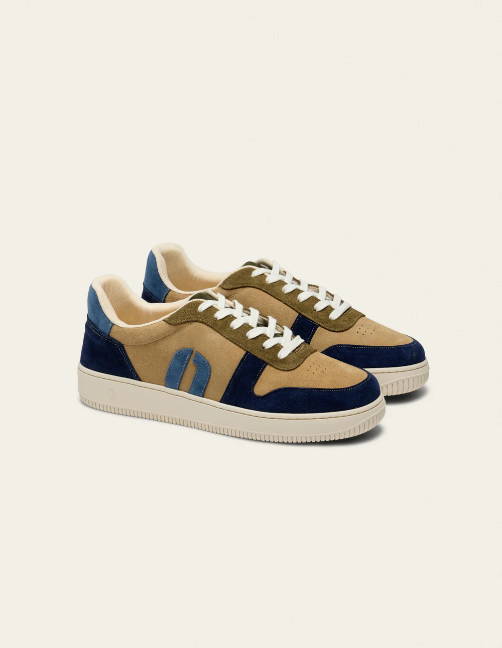 Baskets basses Matthieu - Marine beige kaki - Image 3