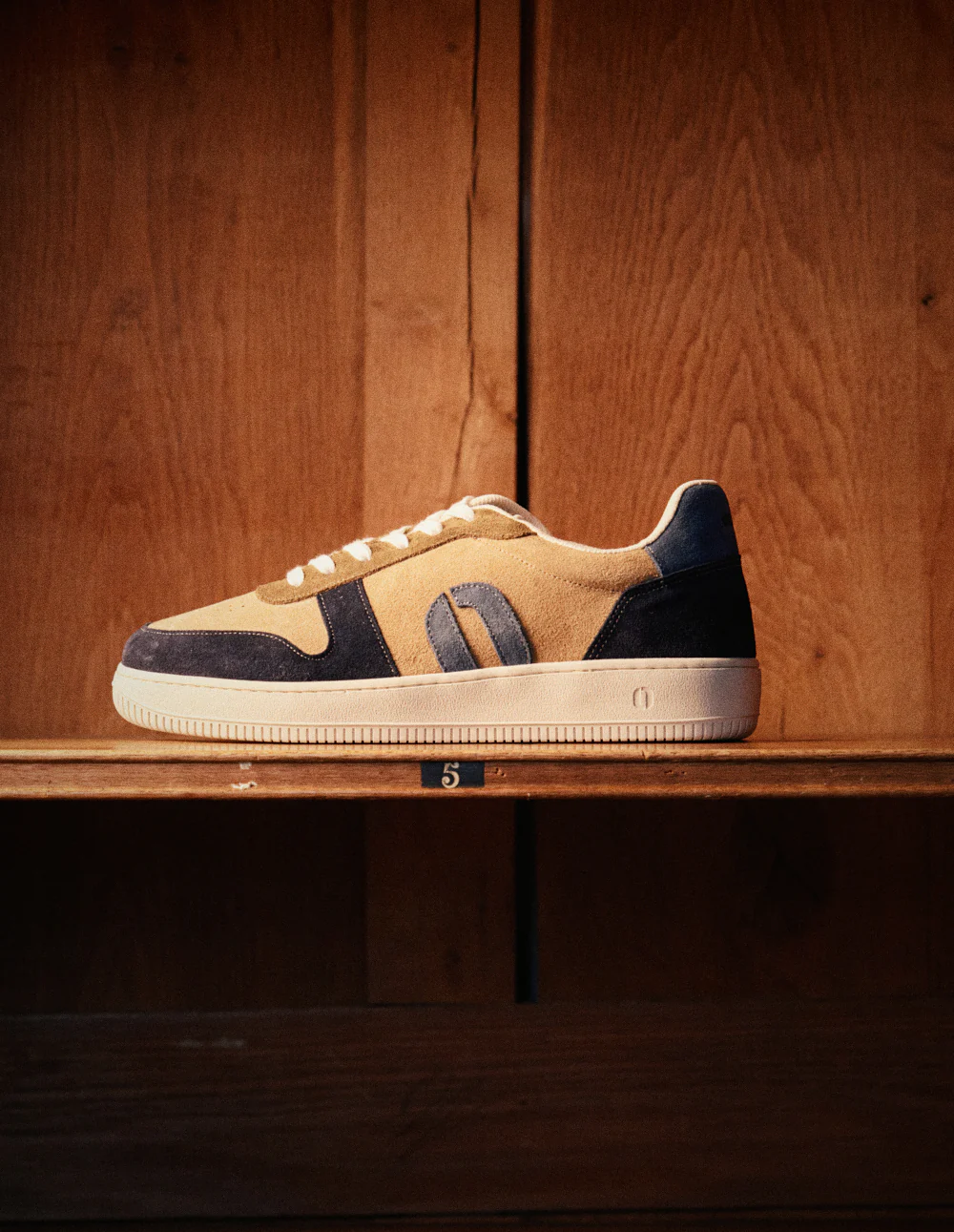 Baskets basses Matthieu - Marine beige kaki - Image 4