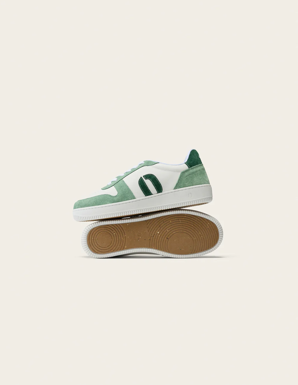 Baskets basses Matthieu - Vert blanc sapin - Image 4