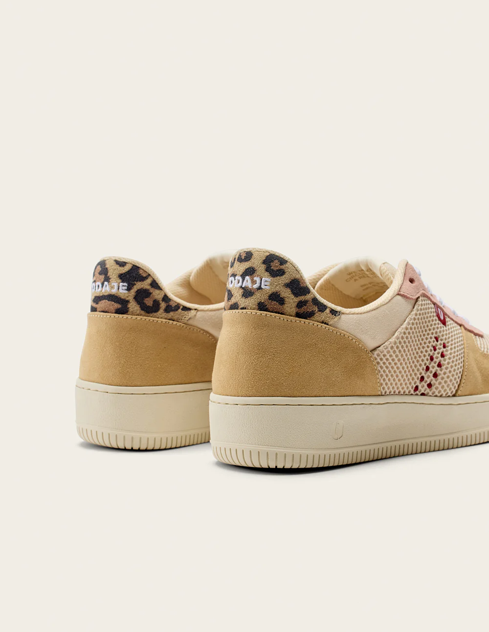 Baskets basses Maxence F - Ambre blanc nude - Image 6