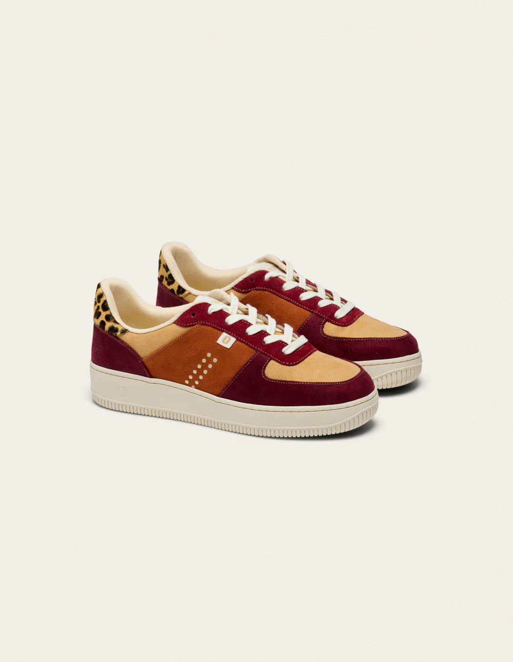 Baskets basses Maxence F - Bordeaux beige - Image 3