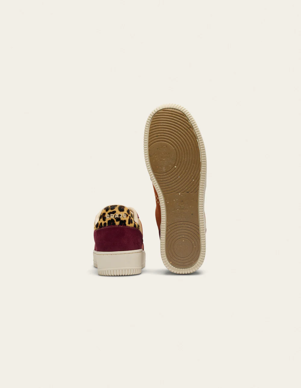Baskets basses Maxence F - Bordeaux beige - Image 7