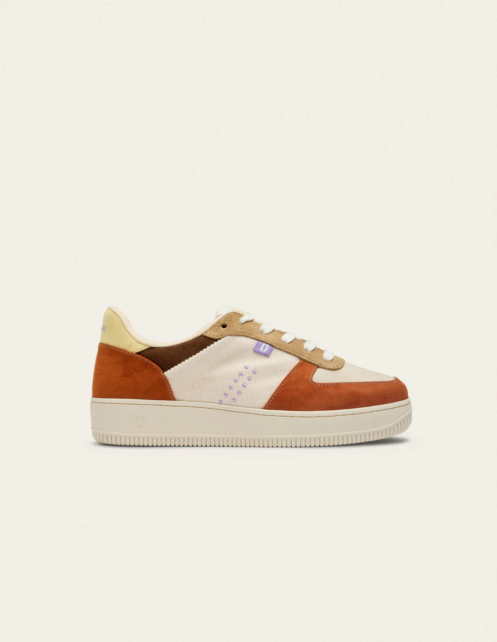 Baskets basses Maxence F - Brique écru beige - Image 2
