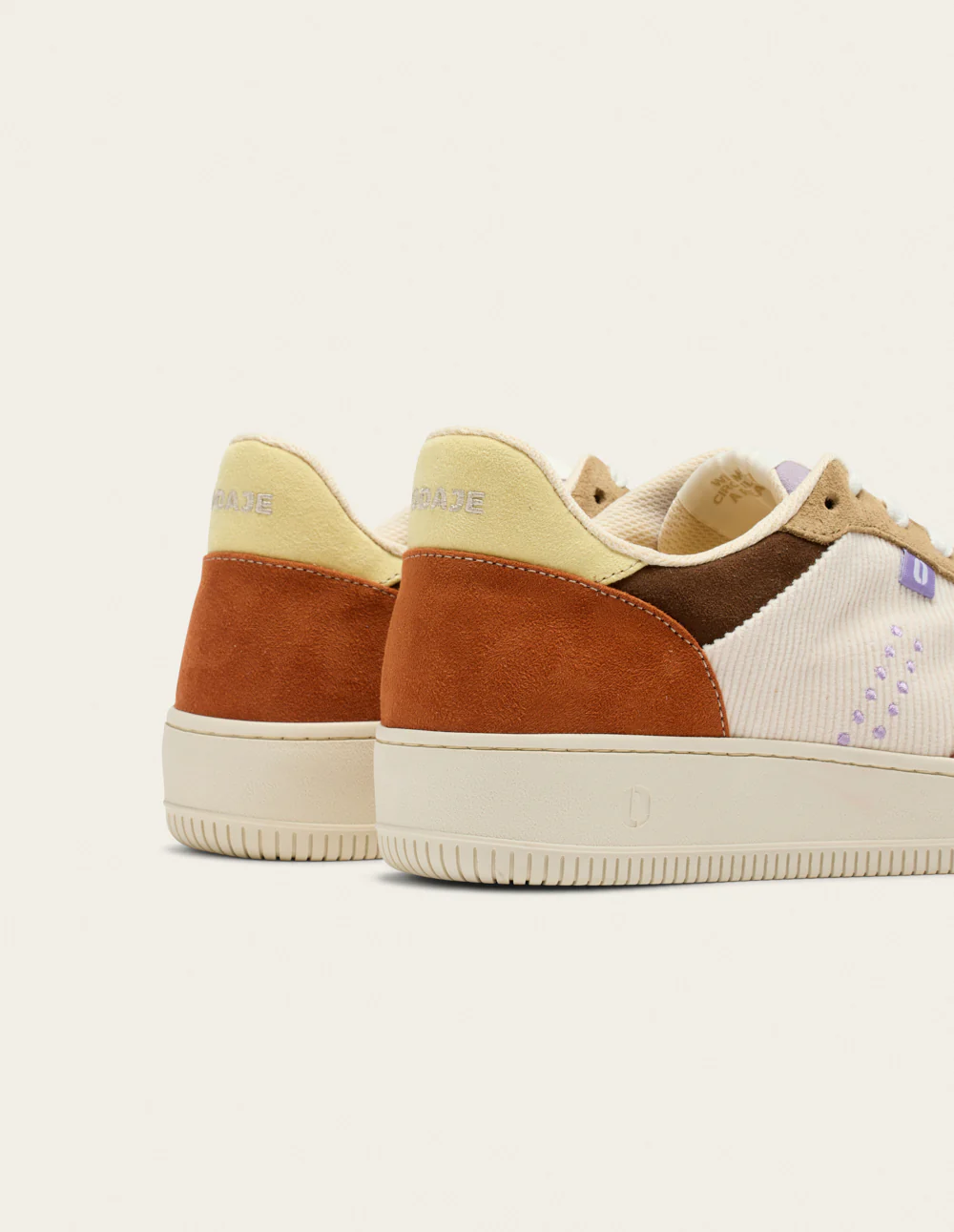 Baskets basses Maxence F - Brique écru beige - Image 5