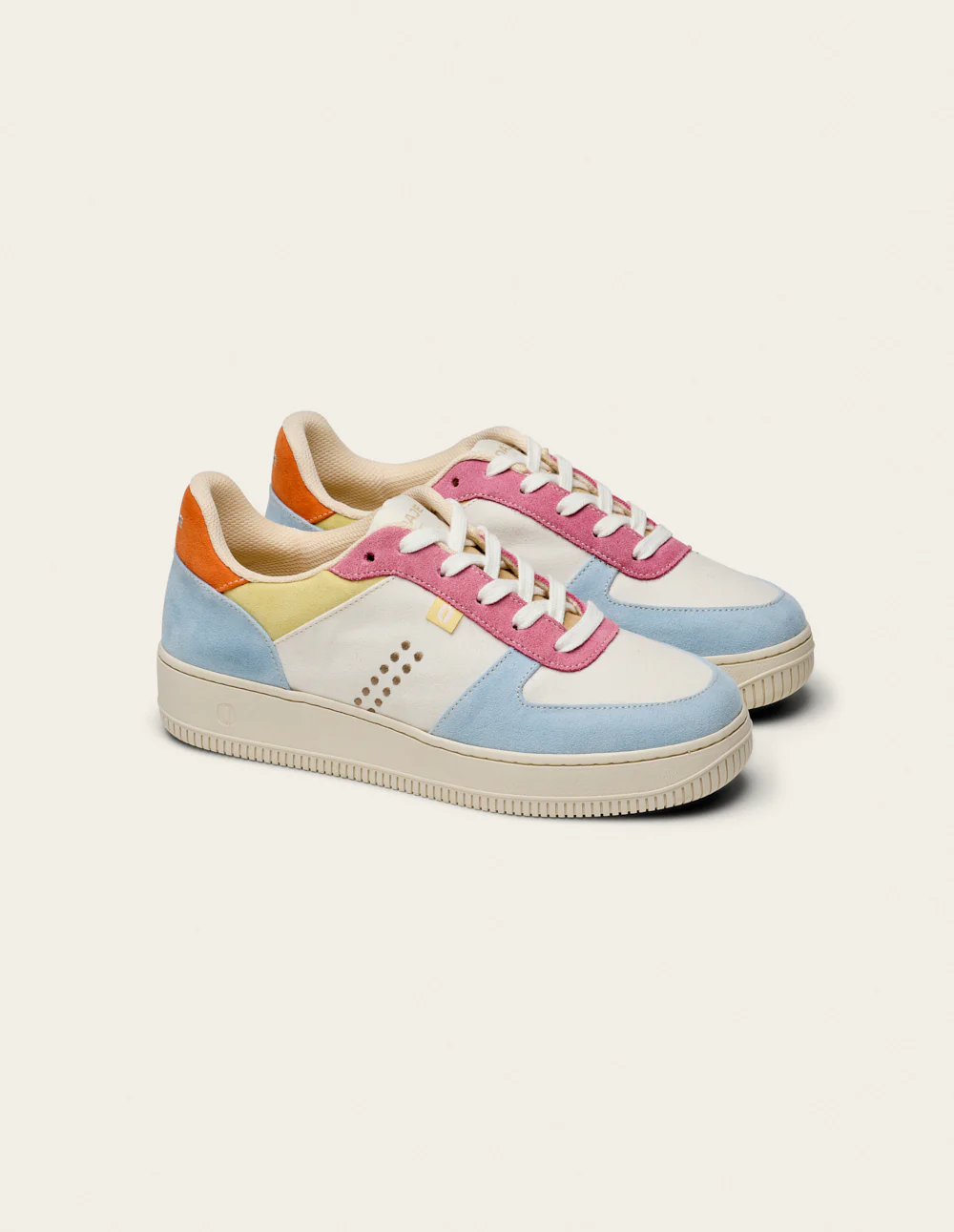 Baskets basses Maxence F - Ciel rose citron - Image 2