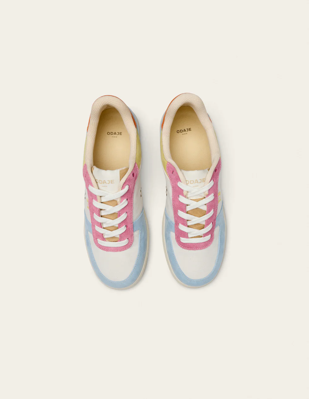 Baskets basses Maxence F - Ciel rose citron - Image 6