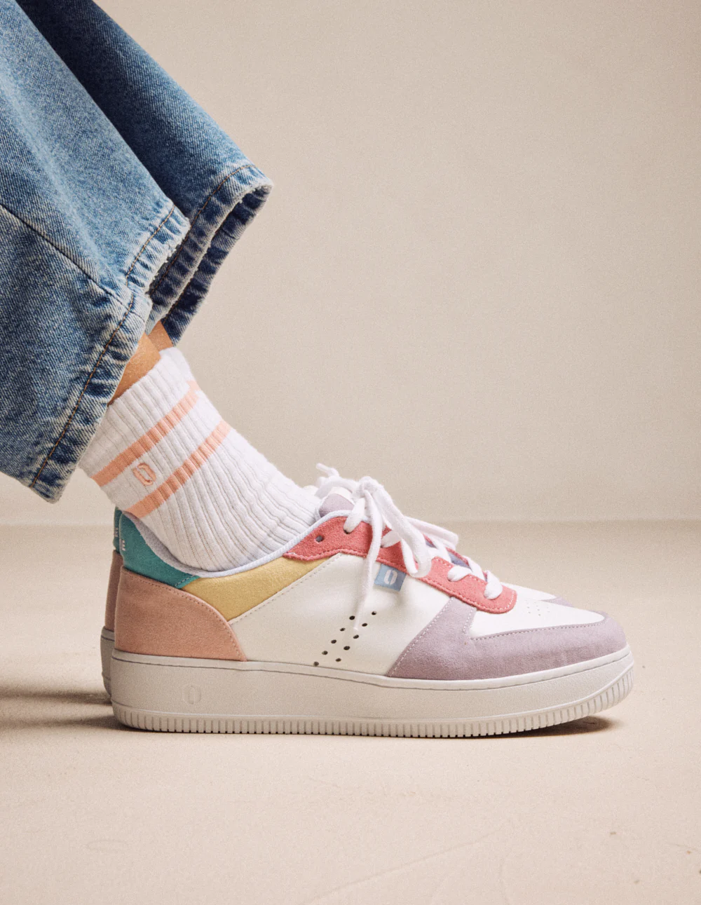 Baskets basses Maxence F - Lilas blanc rose - Image 3