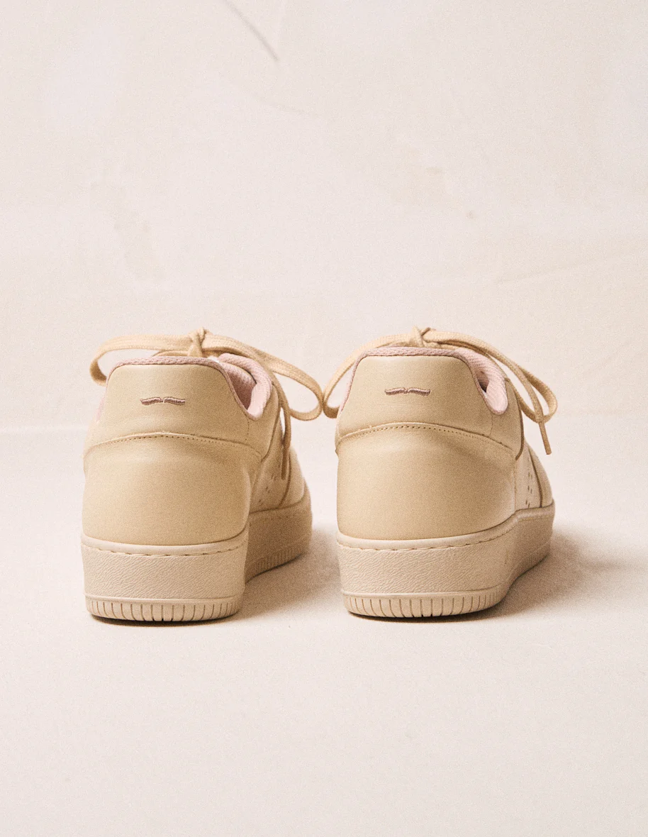 Baskets basses Maxence H - Cuir crème - Image 4