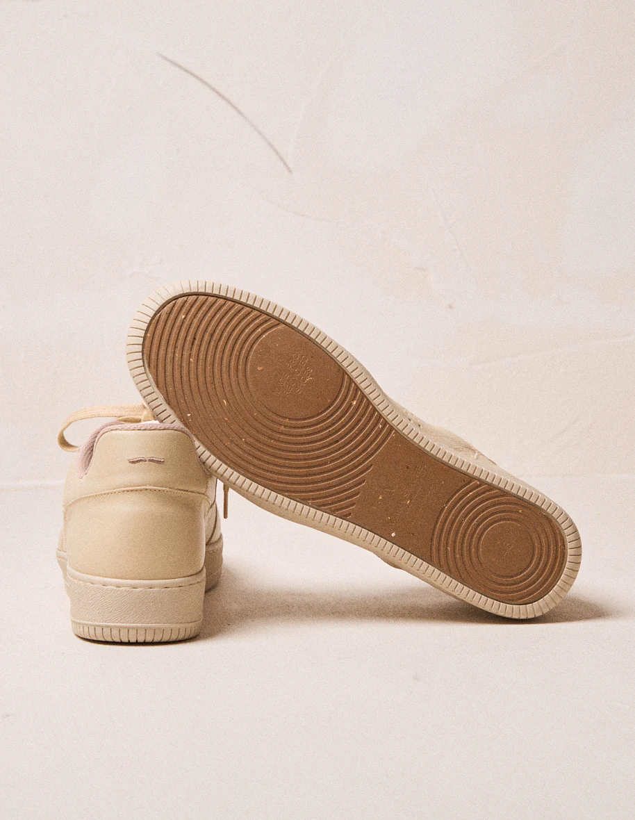 Baskets basses Maxence H - Cuir crème - Image 5