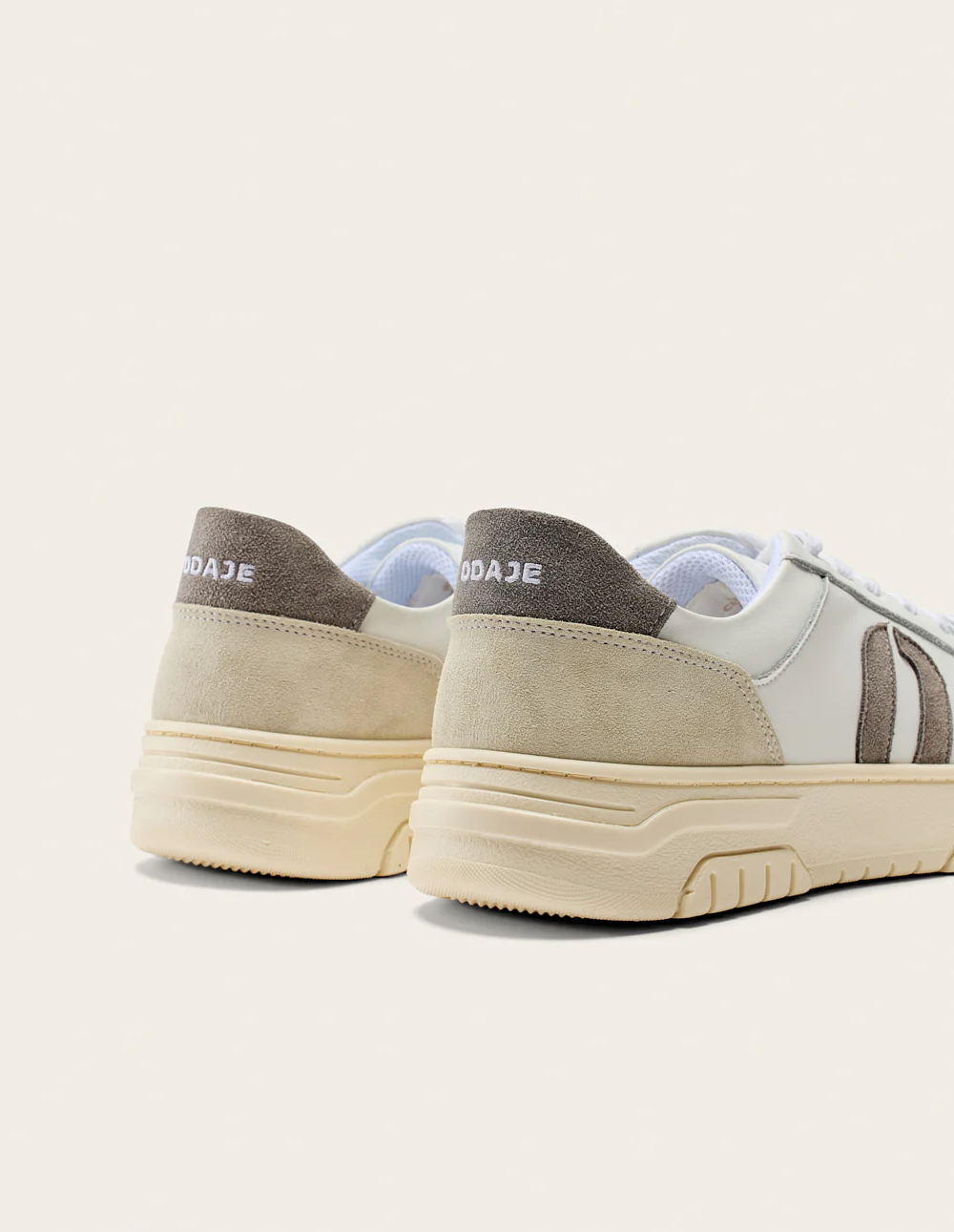 Baskets basses Nino - Blanc gris clair - Image 3