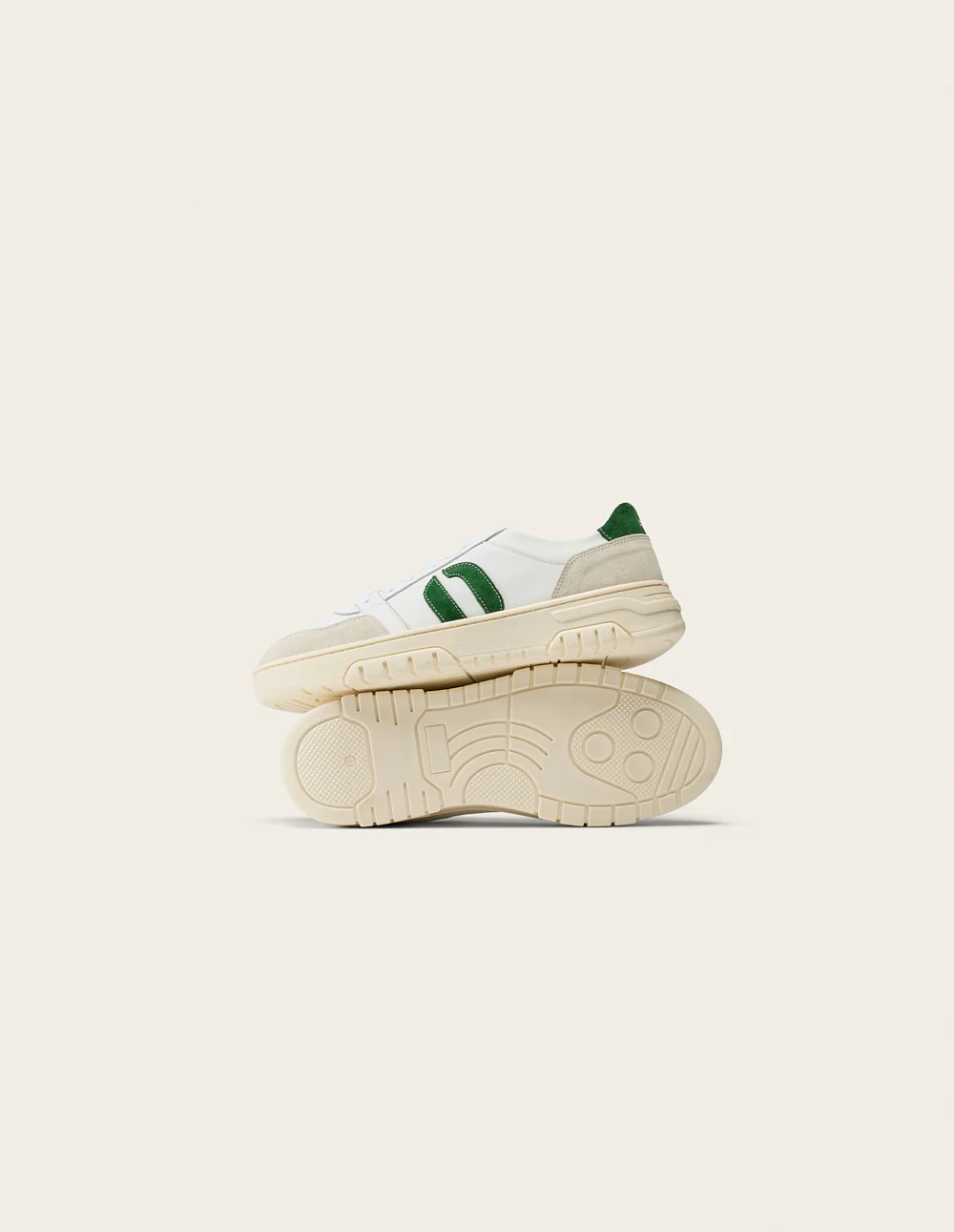 Baskets basses Nino - Blanc vert - Image 4