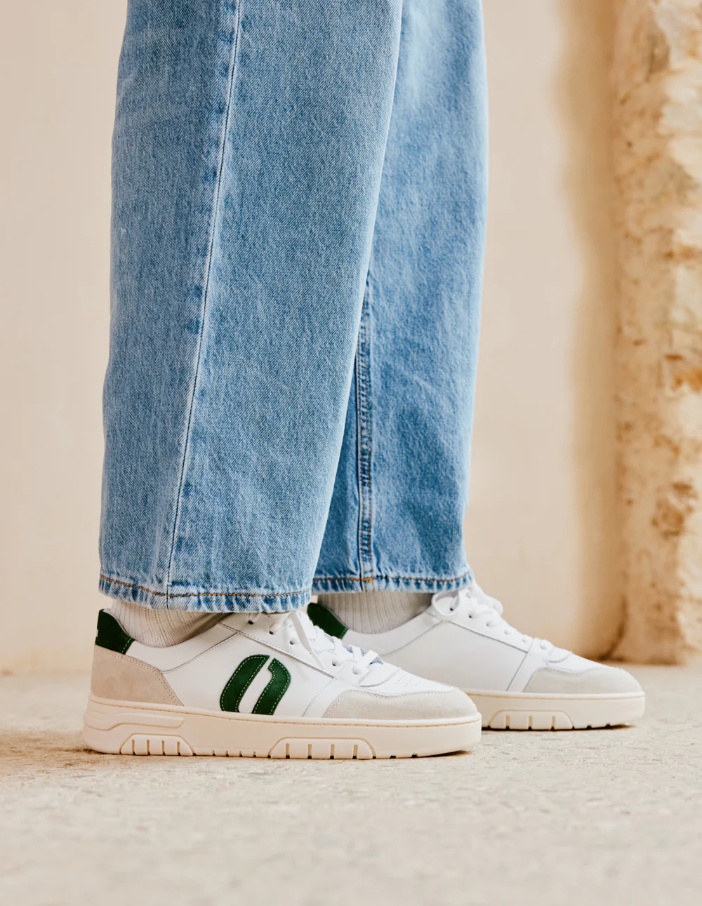 Baskets basses Nino - Blanc vert - Image 5