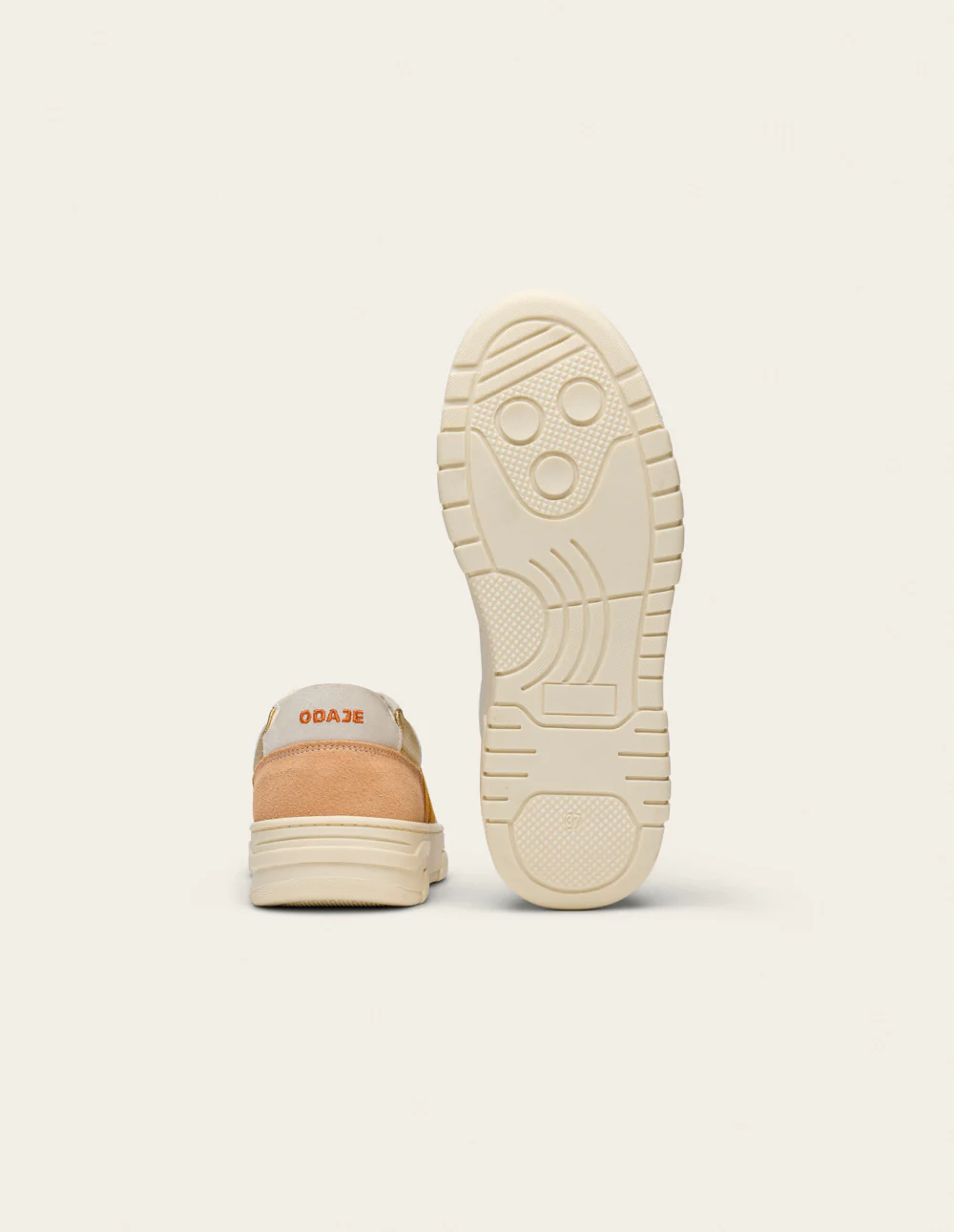 Baskets basses Nora - Blanc blush doré - Image 7