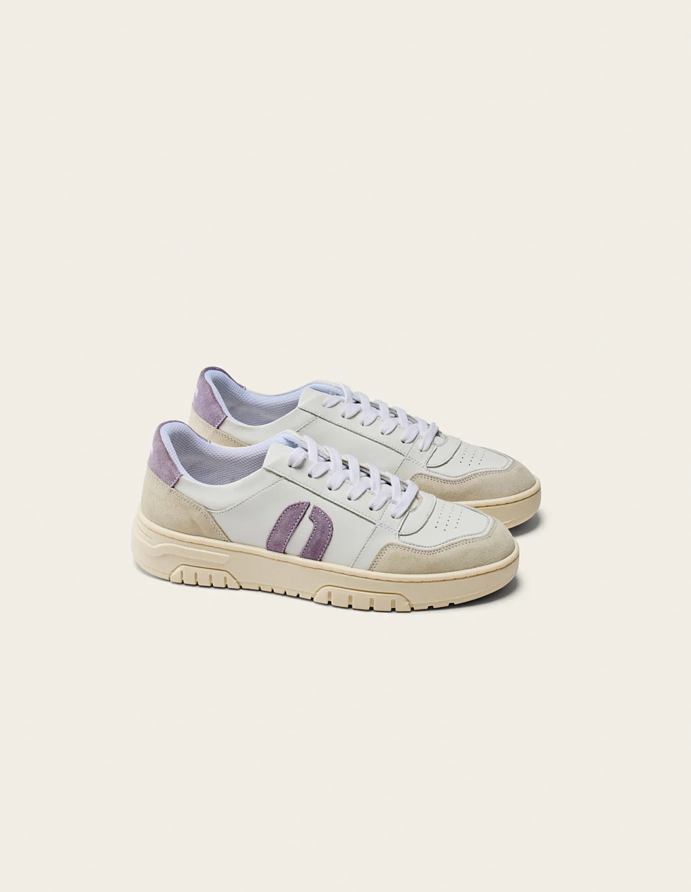 Baskets basses Nora - Blanc lilas - Image 3
