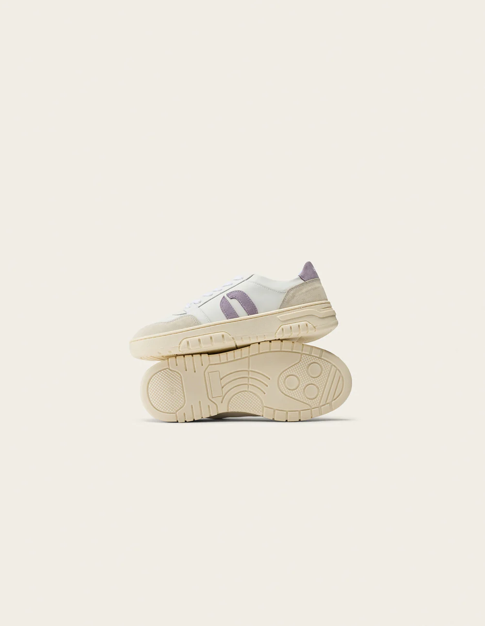 Baskets basses Nora - Blanc lilas - Image 4