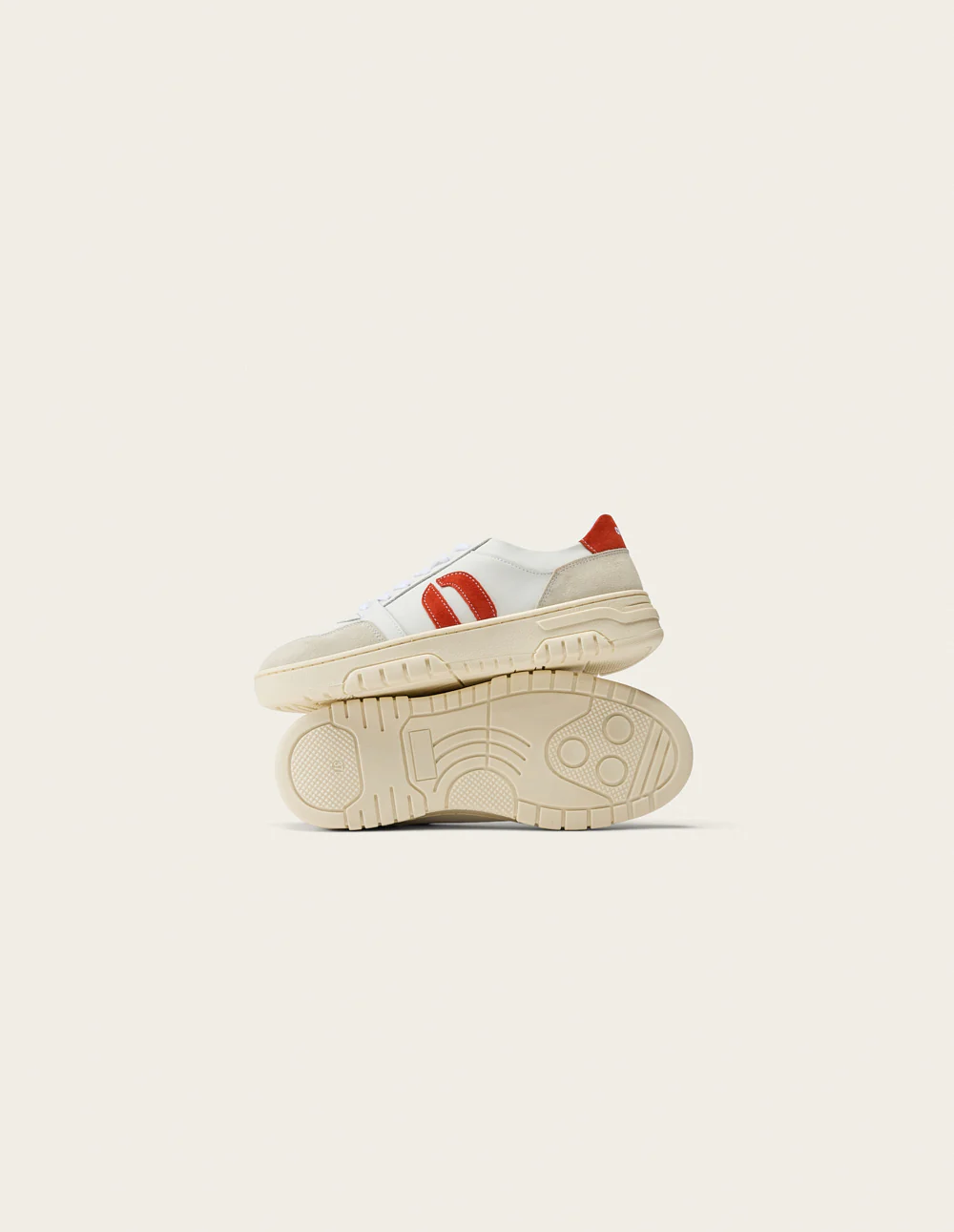 Baskets basses Nora - Blanc orange - Image 4