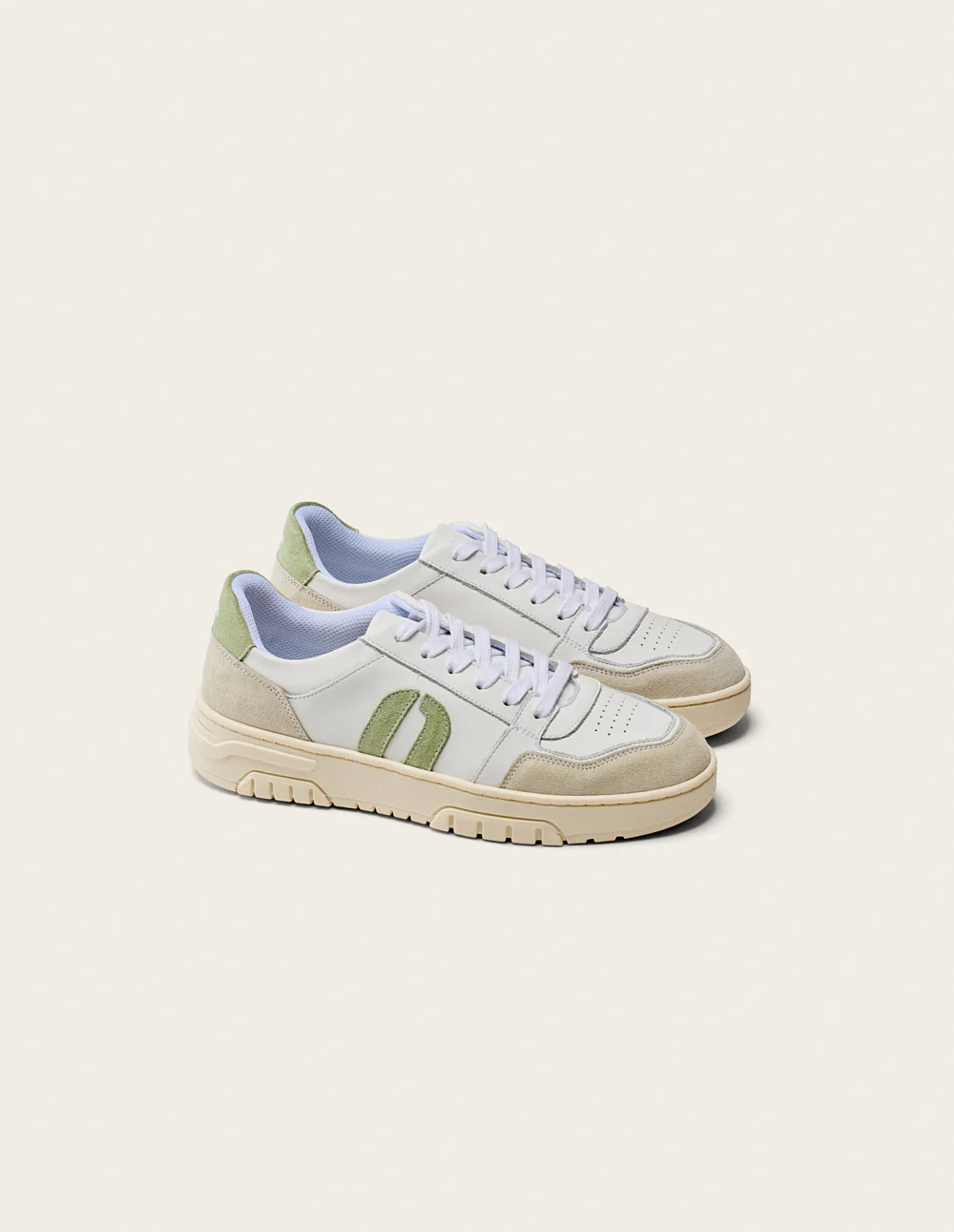 Baskets basses Nora - Blanc vert - Image 3