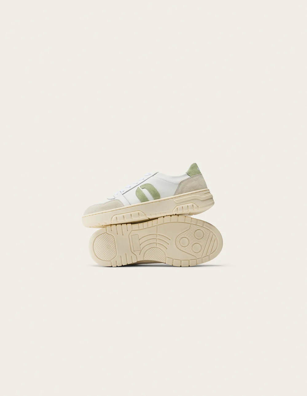 Baskets basses Nora - Blanc vert - Image 4