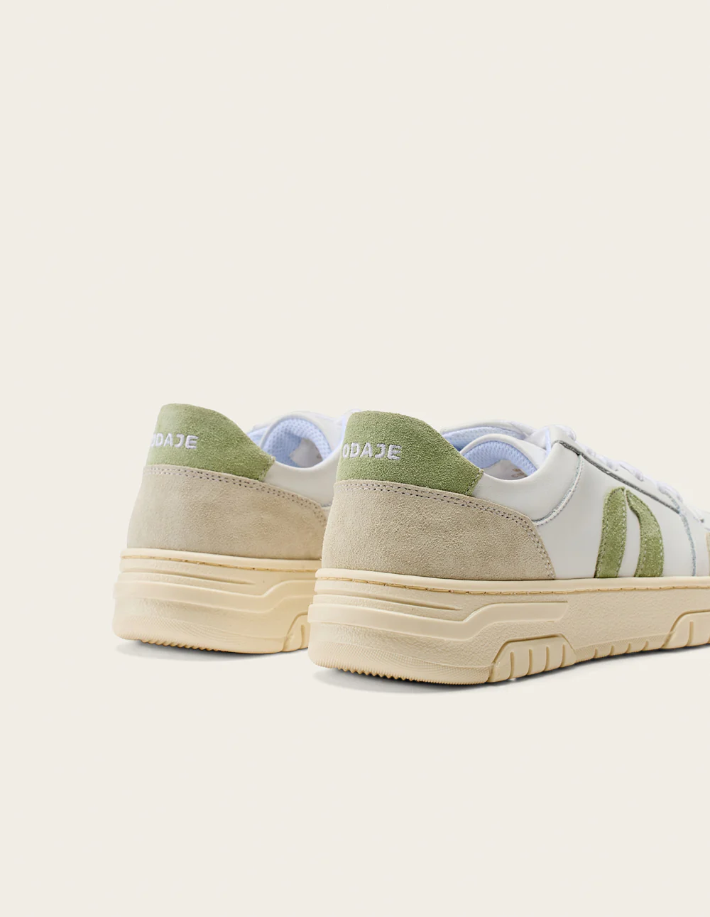 Baskets basses Nora - Blanc vert - Image 5