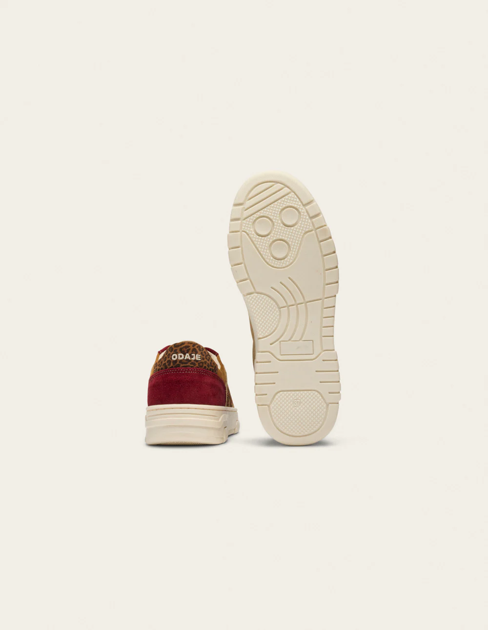 Baskets basses Nora - Bordeaux camel beige - Image 8