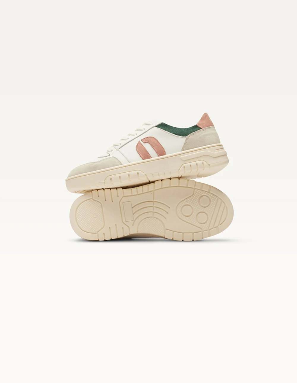 Baskets basses Nora - Gris clair blanc canard - Image 3