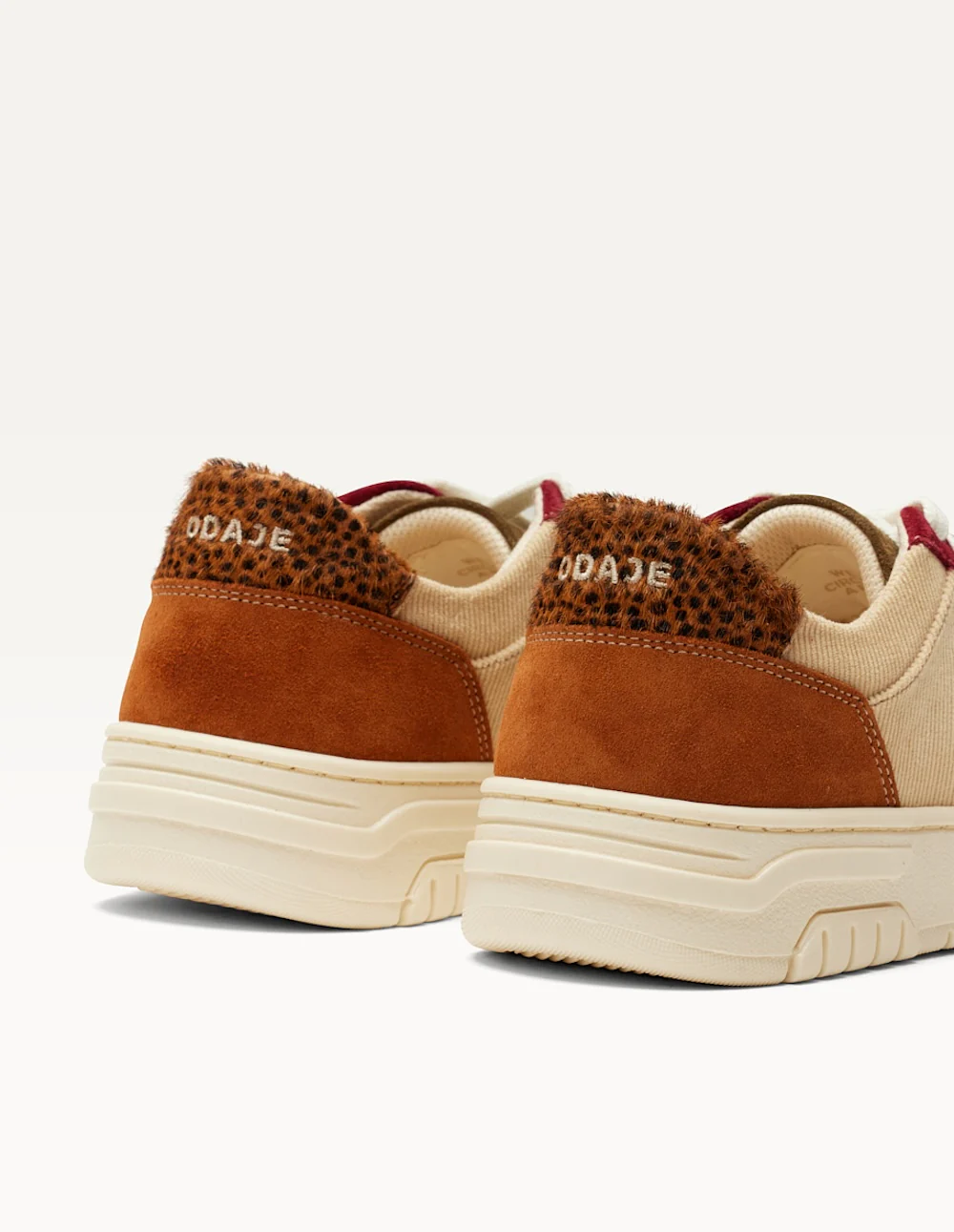 Baskets basses Nora - Kaki cognac crème - Image 4